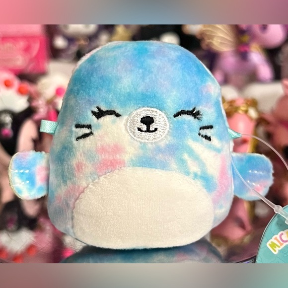 Tobias the Tie Dye Seal 2.5" Micro Squishmallow - Picture 1 of 3
